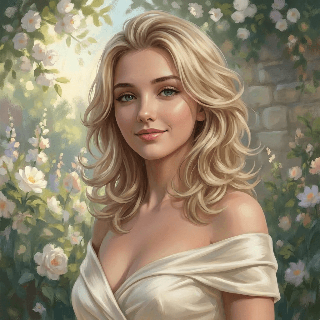 Clavicle-Length Layered Curl with Volume Crown